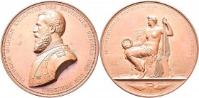 Medaillen Deutschland: Brandenburg-Preussen, Wilhelm I. 1861-1888: Bronzemedaille 1880 von Karl Schwenzer, auf die Internationale Fischerei-Ausstellun...