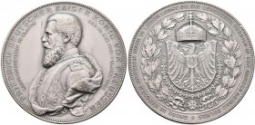 Medaillen Deutschland: Brandenburg-Preussen, Friedrich III. 1888: Silbermedaille o. J. (1907) von Karl Schwenzer, geprägt bei Mayer & Wilhelm Stuttgar...