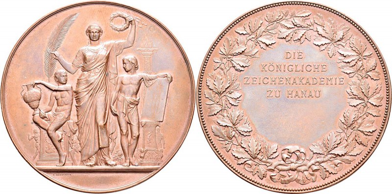 Medaillen Deutschland: Hanau: Bronzemedaille o. J. von Karl Schwenzer, Preismeda...