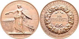 Medaillen Deutschland: Hannover: Lot 3 Stück, Bronzene Prämienmedaille o.J. (Gravur 1903,1914 (2x)) von Karl Schwenzer, der Deutschen Landwirtschafts-...