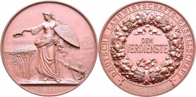 Medaillen Deutschland: Mannheim: Bronzene Prämienmedaille o.J. (Gravur 1902) von Karl Schwenzer, der Deutschen Landwirtschafts-Gesellschaft. Av: Germa...