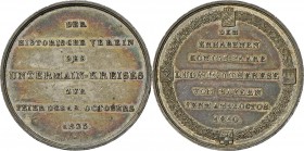 Medaillen Deutschland: Bayern, Ludwig I. 1825-1848: Silbermedaille 1835 des Historischen Vereins des Untermain-Kreises auf seine Silberhochzeit mit Th...
