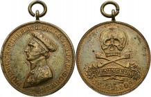 Medaillen Deutschland: Braunschweig, Friedrich Wilhelm 1806-1815: Tragbare Bronzemedaille 1909, auf die 100-Jahrfeier der Gründung der Braunschweiger ...