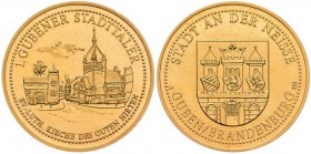 Medaillen Deutschland: Lot 2 Goldmedaillen, Stuttgart: Goldmedaille 1961, Stempel von Holl, auf die Bundesgartenschau, Gold 900/1000, 25 mm, 14 g, Pol...