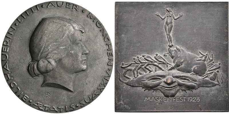 Medaillen Deutschland - Personen: Münchner Medailleure, Heinrich Moshage 1896-19...