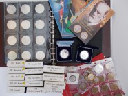 Österreich: Eine umfangreiche Sammlung aus Österreich mit Gedenkmünzen von 25 Schilling über 100 Schilling bis zu 500 Schilling.
 [taxed under margin...