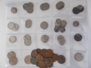 Altdeutschland und RDR bis 1800: Lot ca. 60 Kleinmünzen Altdeutschland mit Baden / Württemberg / Sachsen u.a. Ca. 40 Kreuzer und Pfennige aus Kupfer s...