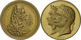 Medaillen alle Welt: Konvolut von 35 Medaillen in Silber, Bronze,Messing und Zinn sowie 3 Silbermünzen, enthalten ist u.a.: Schlesien: vergoldete Bron...