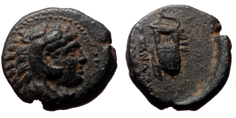 Kingdom of Macedon, Alexander III 'the Great',AE, (Bronze,1.43 g 11 mm), 336-323...