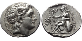 Kings of Thrace (Macedonian). Lysimachos, AR Tetradrachm,(Silver, 16.77 g 31mm), 305-281 BC. Magnesia on the Maeander. Struck circa 297/6-282/1 BC.
Ob...