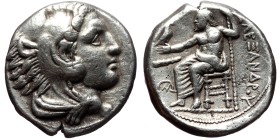 Kingdom of Macedon, Alexander III ‘the Great’, AR Tetradrachm, (Silver,17.15 g 24mm), 336-323 BC, Amphipolis, struck under Antipater, circa 332-326.
...