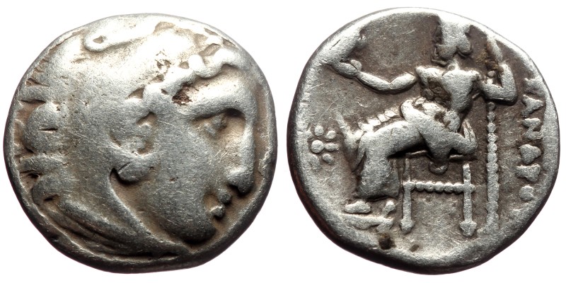 Kingdom of Macedon, Alexander III 'the Great', AR Drachm,(Silver, 4.22 g 15 mm),...