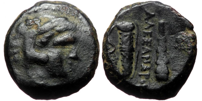 Kingdom of Macedon, uncertain mint, AE (bronze, 6,85 g., 18 mm) Alexander III 't...
