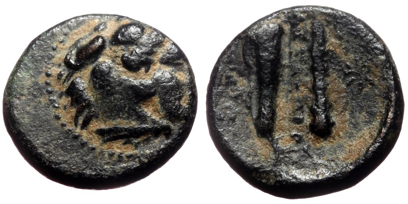 Kingdom of Macedon. Alexander III "the Great" (336-323 BC) 1/4 Unit AE (Bronze, ...