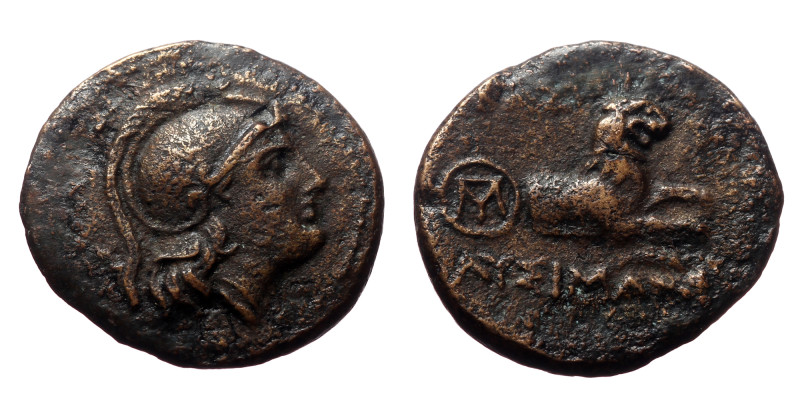 Kings of Thrace (Macedonian). Lysimachos, AE, (Bronze, 2.01 g 15mm), 305-281 BC....