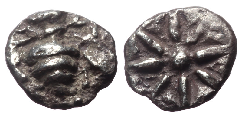 Ionia, Ephesos. Circa 500-420 BC. AR tetartemorion,(Silver, 0.24 g 6mm)
Obv:Bee ...