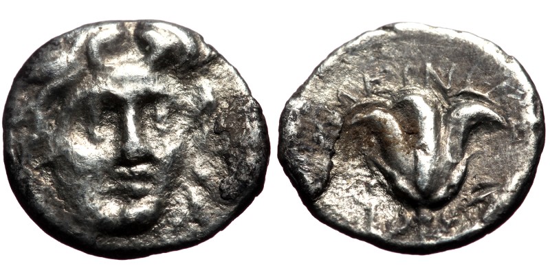 Islands off Caria, Rhodos. Rhodes. ca 275-250 or 229-205 BC. AR Hemidrachm (Silv...
