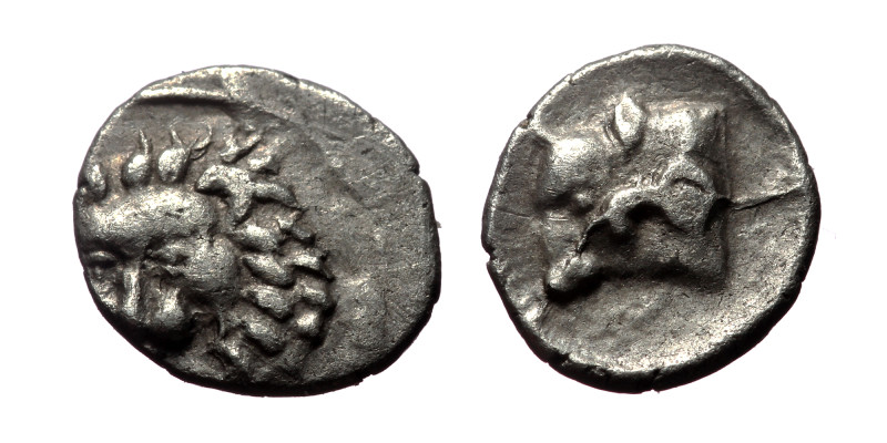 Caria, uncertain mint ('Mint C') AR Hemiobol (Silver, 0.32 g 8 mm), Circa 400-35...