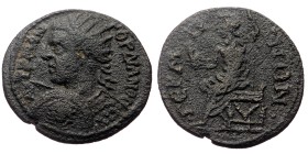 Mysia, Germe. Gordian III. AE. (Bronze, 8.23 g. 27mm.) 238-244.
Obv: ΑΥ Κ Μ ΑΝ ΓΟΡΔΙΑΝΟϹ. Radiate and cuirassed bust of Gordian III, left; holding sp...