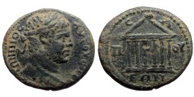 Bithynia. Prusa ad Olympum. Caracalla. AE. (Bronze, 5.44 g. 22 mm.) 197-217 AD.
Obv: ANTWNINOC AVΓOVCTOC. Laureate headed bust of Caracalla, right.
...