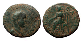 Bithynia. Prusa ad Olympum. Trebonianus Gallus. AE. (Bronze, 5.79 g. 24 mm.) 251-253 AD.
Obv: Γ ΟΥΕΙΒΙΟⳞ ΤΡΕΒΩΝΙΑΝΟⳞ ΓΑΛΛΟⳞ Α. Radiate, draped and cui...