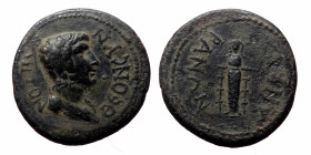 Phrygia. Ancyra. Pseudo-autonomous. AE. (Bronze, 4.44 g. 21 mm.) Late first century? AD.
Obv: ΘƐΟΝ ϹΥΝΚΛΗΤΟΝ. Draped bust of Senate, right.
Rev: ΑΝΚΥΡ...