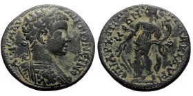 Phrygia, Cidyessus. Caracalla. AE. (Bronze, 6.56 g. 23 mm.) 198-217 AD. Magistrate, Peisonos, archon.
Obv: ΑΥ Κ Μ ΑΥ ΑΝΤΩΝΕΙΝΟC. Bust of young Caraca...