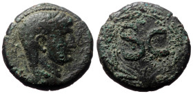 Seleucis and Pieria, Antioch, Augustus (27 BC-14 AD).
AE (Bronze, 26mm, 16.14g)
Obv: AVGVST TR POT, Laureate head right.
Rev: SC. SC within wreath.
Re...