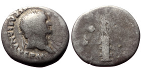 Titus (79-81) AR Denarius (Silver, 2.83g, 18) Rome. 
Obv: IMP TITVS CAES VESPASIAN AVG P M. Laureate head right. 
Rev: TR P VIIII IMP XIIII COS VII P ...