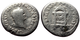 Titus (79-81) AR Denarius (Silver, 2,71g, 19mm) Rome
Obv: IMP TITVS CAES VESPASIAN AVG P M, Laureate head right.
Rev: TR P IX IMP XV COS VIII P P, Dra...