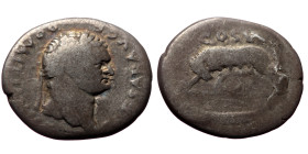 Domitian (Caesar, 69-79) AR Denarius (Silver, 2,49g, 19mm) circa 77-78, 
Obv: DOMITIANVS CAESAR AVG F Laureate head r. 
Rev: COS V Shewolf standing l....