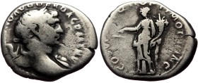 Trajan (98-117) AR Denarius (Silver, 19mm, 3.04g) Rome, 108-109.
Obv: IMP TRAIANO AVG DER DAC PM TR P, Laureate bust right, slight drapery
Rev: COS ...