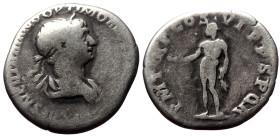 Trajan (98-117) AR Denarius (Silver, 2.87g, 17mm) Rome, 114-116. 
Obv: IMP CAES NER TRAIANO OPTIMO AVG GER DAC, laureate and draped bust to right 
Rev...