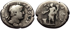 Hadrian (117-138) AR Denarius (Silver, 2,43g, 19mm) Rome, 124-128
Obv: HADRIANVS AVGVSTVS - laureate bust right, slight drapery
Rev: COS III - Geniu...