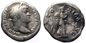 Hadrian (117-138) AR Denarius (Silver, 2,88g, 19mm) Rome.
Obv: HADRIANVS AVG COS III P P, Laureate head of Hadrian, right.
Rev: VICTORIA AVG, Victory ...