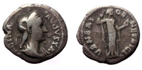 Sabina (Augusta, 128-136/7) AR Denarius (Silver, 2,67g, 18mm) Rome.
Obv: SABINA AVGVSTA, Draped bust of Sabina, wearing stephane, right.
Rev: VENERI G...