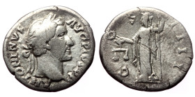 Antoninus Pius (138-161) AR Denarius (Silver, 2,72g, 19mm) Rome 
Obv: ANTONINVS AVG PIVS P P, Laureate head right 
Rev: COS IIII, Aequitas standing le...