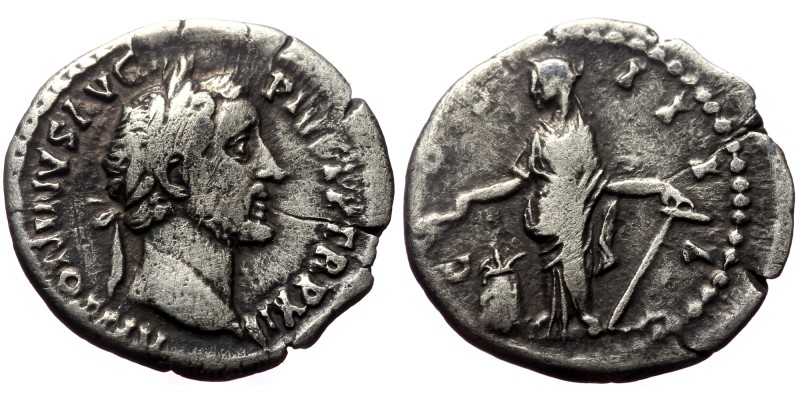 Antoninus Pius (138-161) AR Denarius (Silver, 2,60g, 18mm) Rome, 148-149
Obv: A...