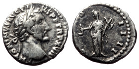 Antoninus Pius (138-161). AR, Denarius. (Silver, 2.94 g. 17 mm.) Rome.
Obv: ANTONINVS AVG PIVS P P TR P XVII. Head of Antoninus Pius, laureate, right....