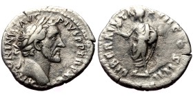 Antoninus Pius (138-161) AR denarius (Silver, 2,91g, 18mm) Rome
Obv: ANTONINVS AVG PIVS P P TR P XVII. Laureate head right.
Rev: LIBERALITAS VII COS...