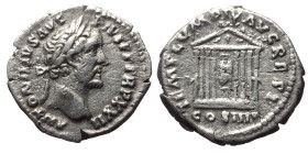 Antoninus Pius (138-161). AR, Denarius. (Silver, 3.12 g. 17mm.) Rome.
Obv: ANTONINVS AVG PIVS P P TR P XXII. Head of Antoninus Pius, laureate, right.
...