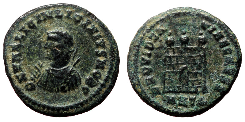 Licinius II as Caesar (317-324). AE, Follis. (Bronze, 2.93 g. 18mm.) Heraclea.
O...