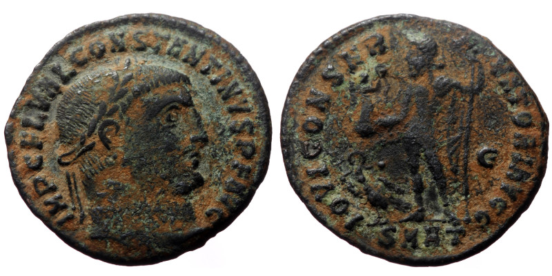 Constantine The Great (307-337) AE Follis (Bronze, 3.28g, 21mm) Heraclea, 313-4....