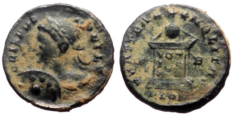 Crispus (316-326) BI Nummus (Bronze, 19mm 3,12g) London, 321-323.
Obv: CRISPVS ...