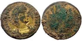 Constantius II (Augustus, 337-361) AV fourree solidus (Gold and bronze, 21mm, 4.51g) Antioch, 3rd officina, 347-355.
Obv: FL IVL CONSTAN-TIVS PERP AV...