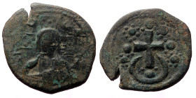 Alexius I Comnenus, AE, Tetarteron (Bronze, 7.09 g. 27mm.) Constantinople. 1081-1118 AD. 
Obv: IC-XC to left and right of bust of Christ facing, cross...