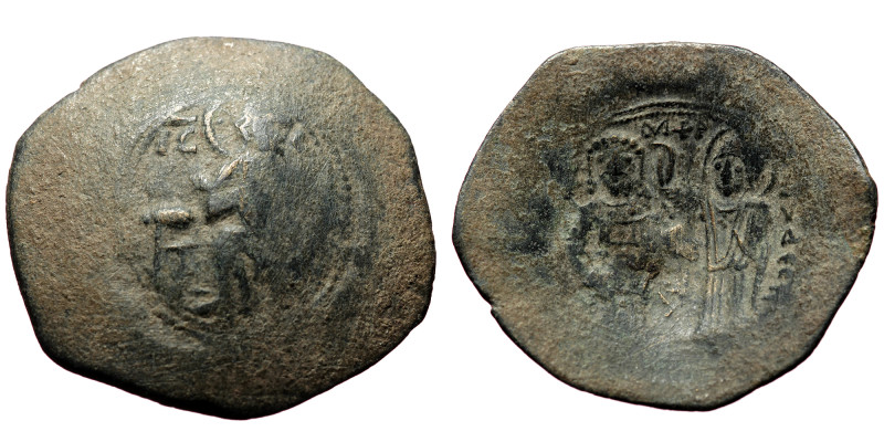 Manuel I Comnenus, AE, Trachy (Bronze, 4.82 g. 28mm.), Constantinople. 1143-1180...