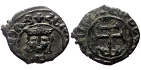 Armenia, Cilician Armenia. Royal. Hetoum II, AE, I Kardez. (Bronze, 3.96 g. 22mm.) Sis, 1289-1307 AD
Obv: + ՀԵԹՈՒՄ ԹԱԳԱՒՈՐ ՀԱ (Heotum King of Armenia...