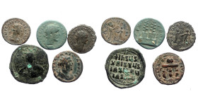 6 ancient bronze coins (Bronze, 43,50g)