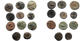 10 Ancient bronze coins (Bronze, 12.00g)